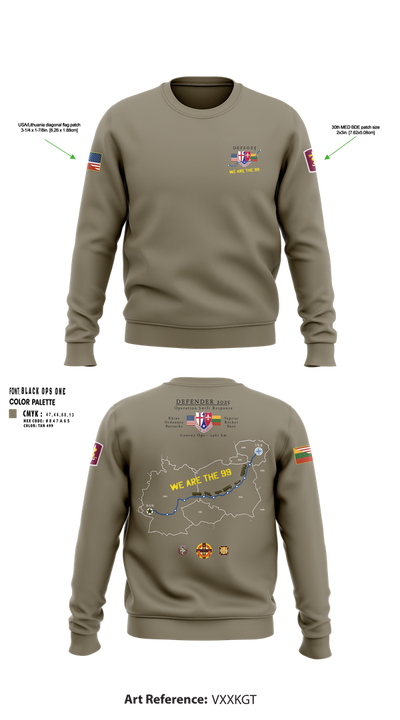 30th MED BDE DEF25 68562448 Crew Neck Sweatshirt - 60