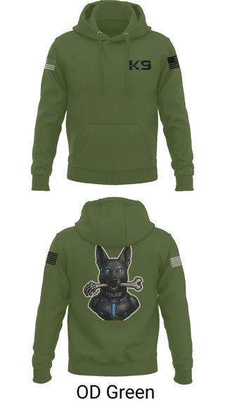 Hoodie, Willoughby K9, Police, Teamtime, Team time, sublimation, custom sports apparel, team uniforms, spirit wear, spiritwear, sports uniforms, custom shirts, team store, custom team store, fundraiser sports, apparel fundraiser