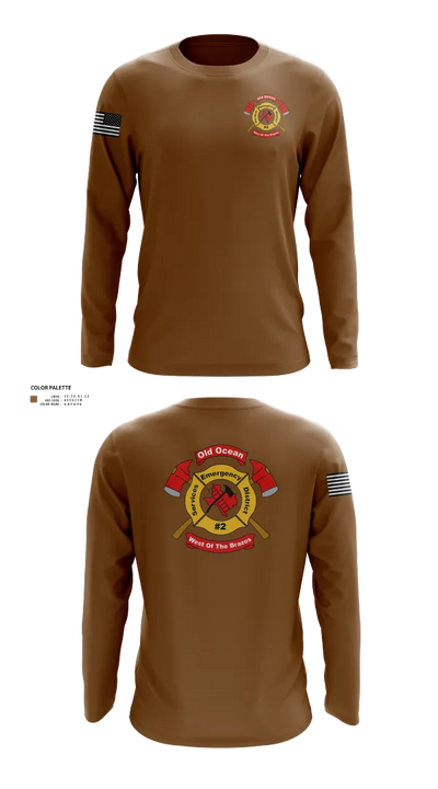 Old Ocean Fire Department 97753494 Long Sleeve Performance Shirt 21