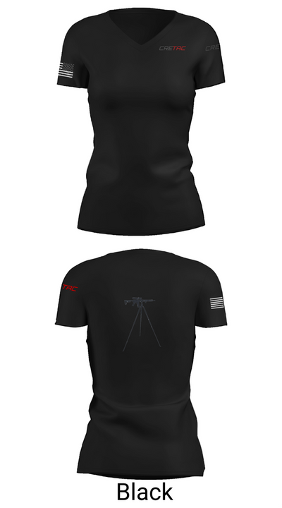 CRETAC Europe 67306951 Women's Short Sleeve V-neck Shirt - 27