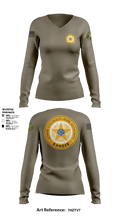 Lower Colorado River Authority Women's Long Sleeve V-neck Shirt - 5