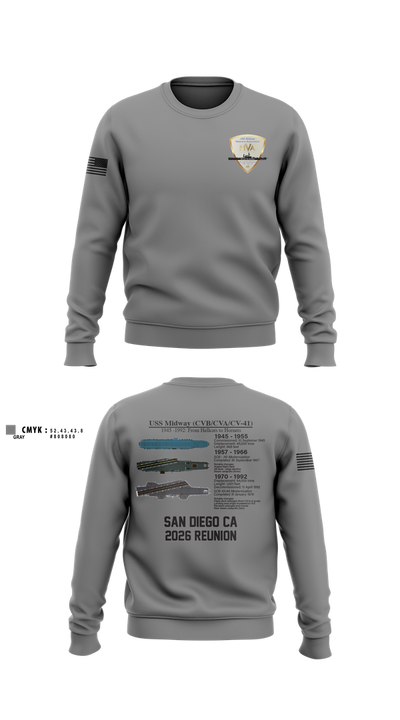 Midway Veterans' Association 36317900 Crew Neck Sweatshirt - 4