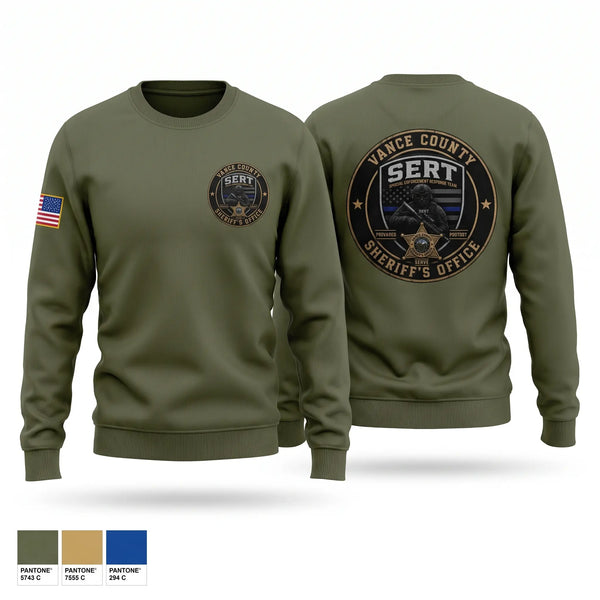 Crew Neck Sweatshirt, VCSO SERT, Police, Teamtime, Team time, sublimation, custom sports apparel, team uniforms, spirit wear, spiritwear, sports uniforms, custom shirts, team store, custom team store, fundraiser sports, apparel fundraiser