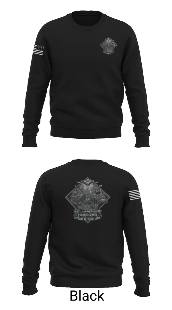 Crew Neck Sweatshirt, Pulaski County SRT, Fire Department, Teamtime, Team time, sublimation, custom sports apparel, team uniforms, spirit wear, spiritwear, sports uniforms, custom shirts, team store, custom team store, fundraiser sports, apparel fundraiser