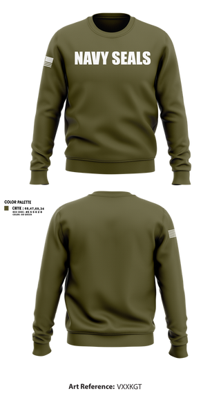 Crew Neck Sweatshirt, NAVY SEALS, Navy, Teamtime, Team time, sublimation, custom sports apparel, team uniforms, spirit wear, spiritwear, sports uniforms, custom shirts, team store, custom team store, fundraiser sports, apparel fundraiser