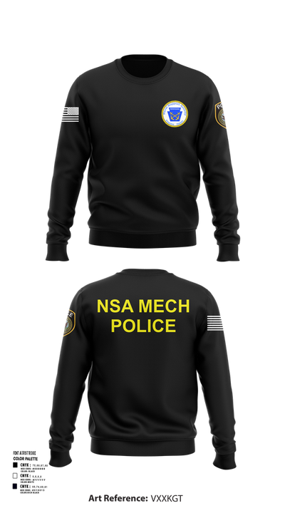 NSA Mechanicsburg 84971329 Crew Neck Sweatshirt - 101