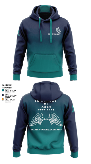 Abby's Army Pelotonia 94779993 Hoodie - 1