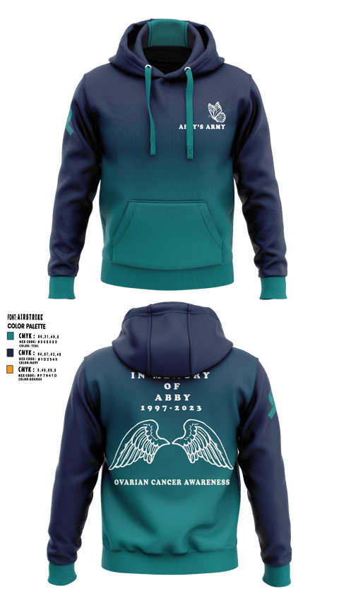 Abby's Army Pelotonia 94779993 Hoodie - 1