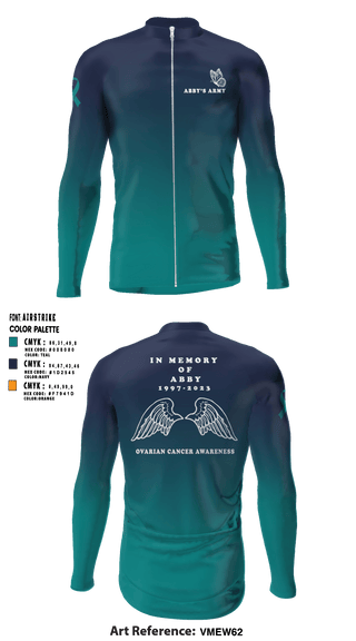 Abby's Army Pelotonia 94779993 Cycling Jersey - 1