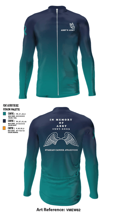 Abby's Army Pelotonia 94779993 Cycling Jersey - 1