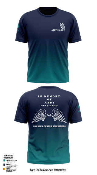 Abby's Army Pelotonia 94779993 Old School Cotton Feel Shirt - 1