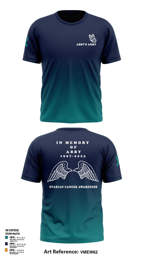 Abby's Army Pelotonia 94779993 Old School Cotton Feel Shirt - 1