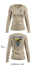 ACCLOGWING SECURITY 78788220 Women's Long Sleeve V-neck Shirt - 2