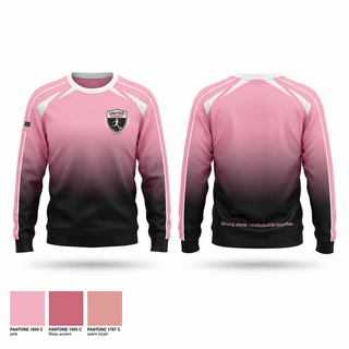 Crew Neck Sweatshirt, United Donna, Women's Soccer, Teamtime, Team time, sublimation, custom sports apparel, team uniforms, spirit wear, spiritwear, sports uniforms, custom shirts, team store, custom team store, fundraiser sports, apparel fundraiser
