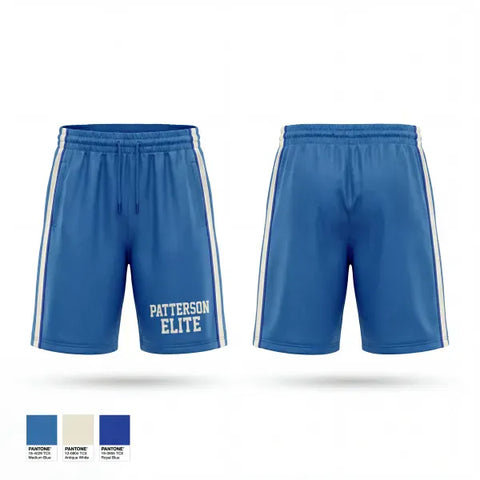Mens Reversible Basketball Shorts, PATTERSON ELITE, Men's Basketball, Teamtime, Team time, sublimation, custom sports apparel, team uniforms, spirit wear, spiritwear, sports uniforms, custom shirts, team store, custom team store, fundraiser sports, apparel fundraiser