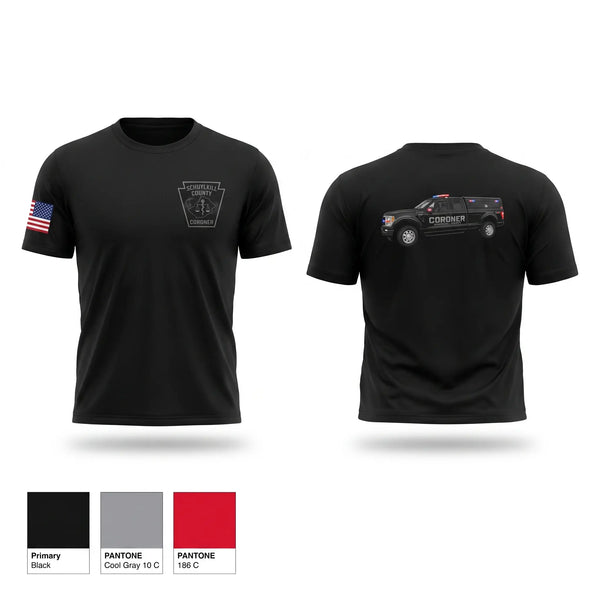 Short Sleeve Performance Shirt, Schuylkill County Coroner's Office, EMS/EMT, Teamtime, Team time, sublimation, custom sports apparel, team uniforms, spirit wear, spiritwear, sports uniforms, custom shirts, team store, custom team store, fundraiser sports, apparel fundraiser