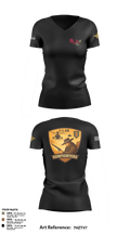 1-1 Attack Battalion, HHC, S2 65636649 Women's Short Sleeve V-neck Shirt - 102
