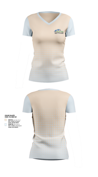Womens Short Sleeve Vneck Shirt, Seamless Gutters 4 Less, Baseball, Teamtime, Team time, sublimation, custom sports apparel, team uniforms, spirit wear, spiritwear, sports uniforms, custom shirts, team store, custom team store, fundraiser sports, apparel fundraiser
