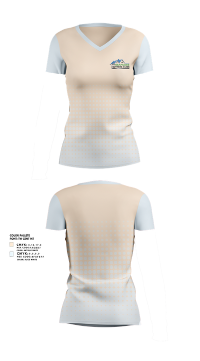 Seamless Gutters 4 Less 40038908 Women's Short Sleeve V-neck Shirt - 1