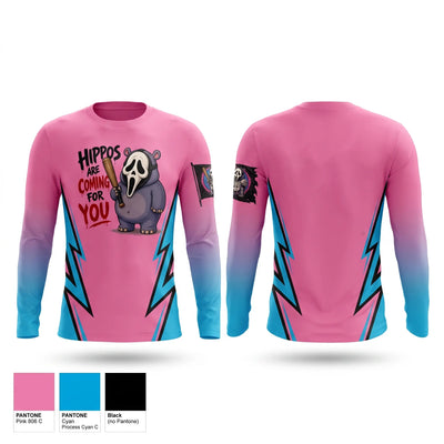 Halloween hippos Long Sleeve Performance Shirt - 5
