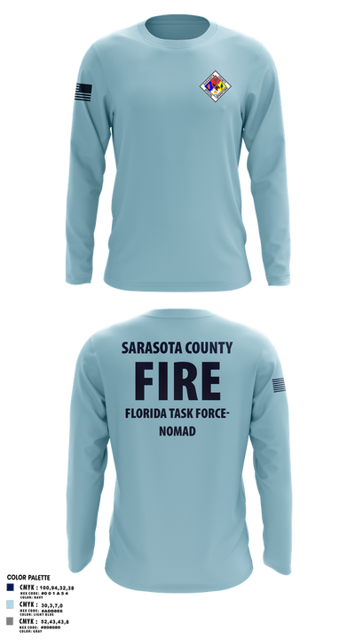 Sarasota County Fire Department 14494390 Long Sleeve Performance Shirt 23