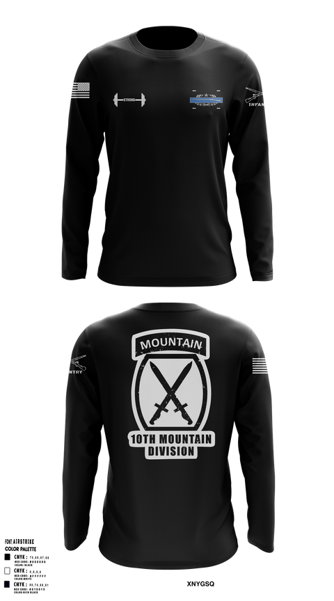 10TH MOUNTAIN DIVISION Long Sleeve Performance Shirt - 2