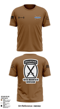 10TH MOUNTAIN DIVISION Short Sleeve Performance Shirt -1