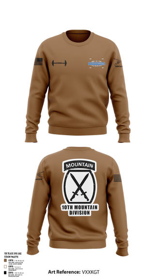 10TH MOUNTAIN DIVISION Crew Neck Sweatshirt -1