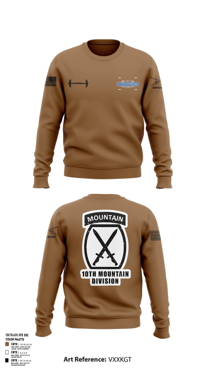 10TH MOUNTAIN DIVISION Crew Neck Sweatshirt -1