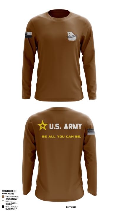Woodstock Recruiting Center Long Sleeve Performance Shirt -1
