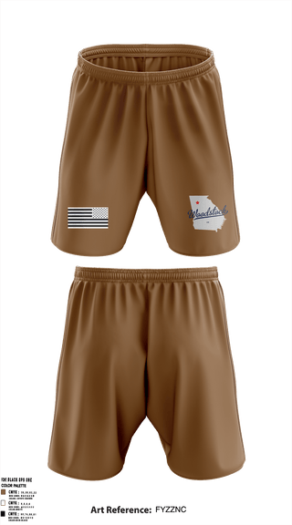 Woodstock Recruiting Center Athletic Shorts With Pockets -1