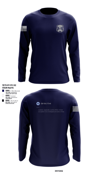 SOUTH BEND POLICE DEPARTMENT Long Sleeve Performance Shirt -1