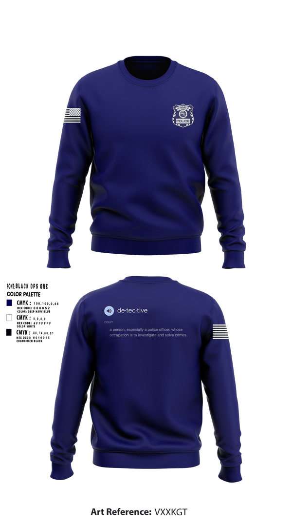 SOUTH BEND POLICE DEPARTMENT Crew Neck Sweatshirt -1
