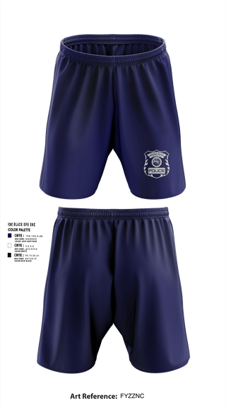 SOUTH BEND POLICE DEPARTMENT Athletic Shorts With Pockets -1