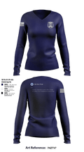 SOUTH BEND POLICE DEPARTMENT Women's Long Sleeve V-neck Shirt -1
