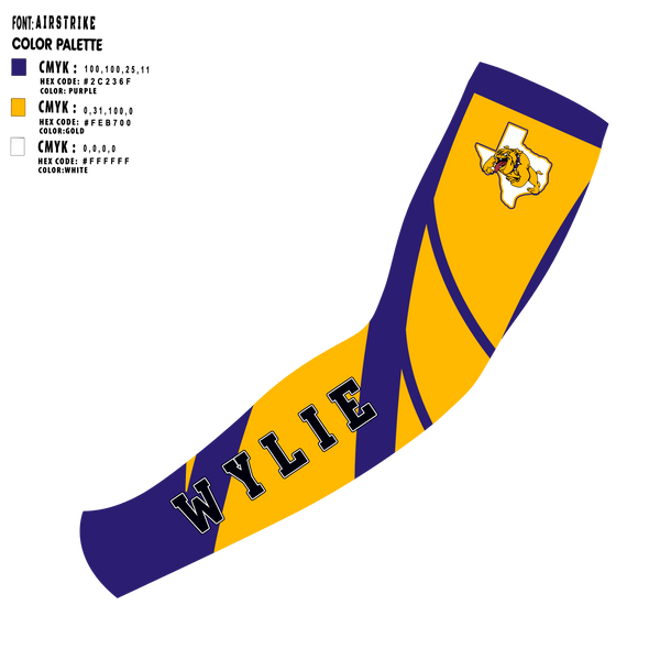Wylie Youth Football And Cheer 87493992 Arm Sleeve - 1