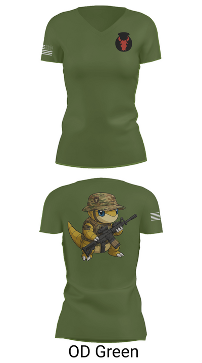 Task force Armadillo 97530409 Women's Short Sleeve V-neck Shirt - 46
