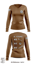 A-Gang 40840124 Women's Long Sleeve V-neck Shirt - 1
