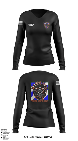 274th MCT 48564813 Women's Long Sleeve V-neck Shirt - 1