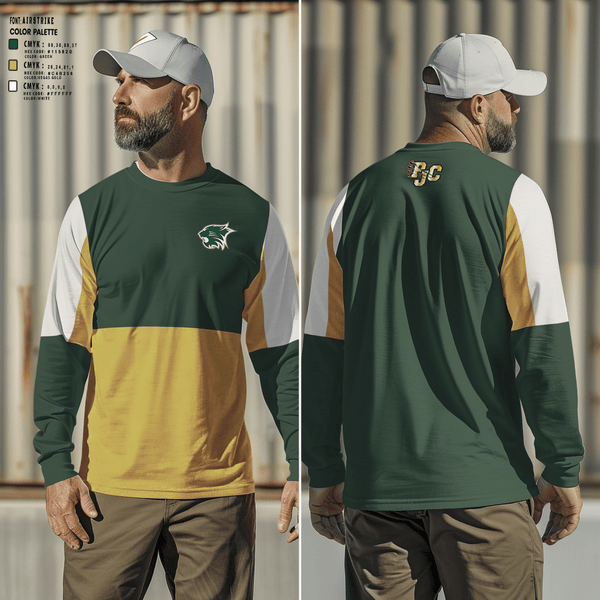 PLAINFIELD JUNIOR CATS FOOTBALL/CHEER Long Sleeve Performance Shirt -1