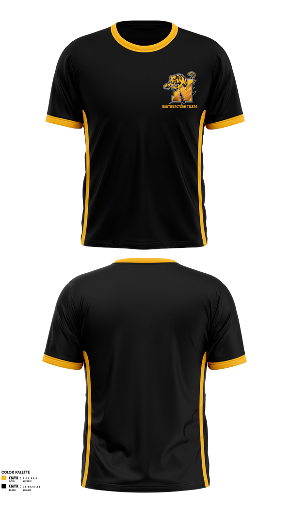 NORTHWESTERN TIGERS 78521342 Short Sleeve Performance Shirt -5