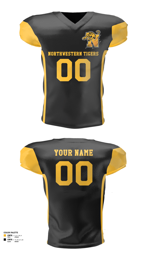NORTHWESTERN TIGERS 78521342 Football Jersey -3