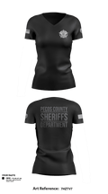 Pecos County Sheriff’s Office 17805980 Women's Short Sleeve V-neck Shirt - 51