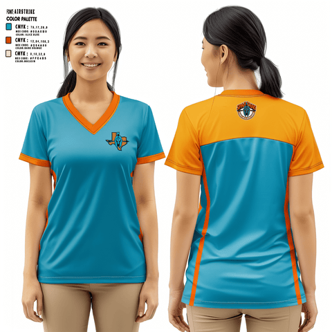 Spartans 56879733 Women's Short Sleeve V-neck Shirt - 1
