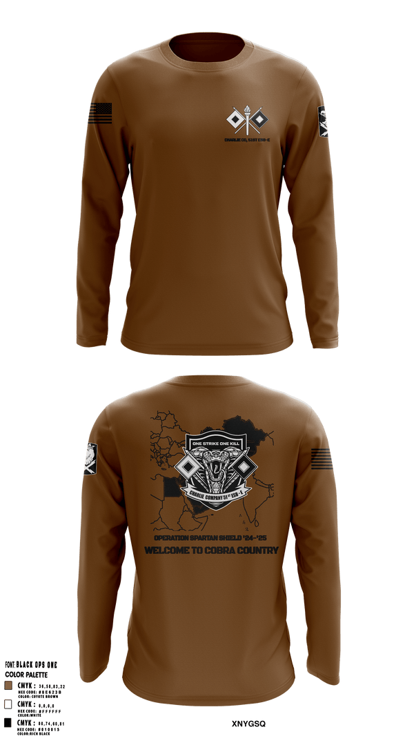 C Co, 51st ESB-E 54030121 Long Sleeve Performance Shirt - 1