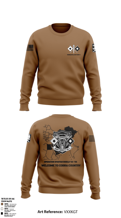C Co, 51st ESB-E 54030121 Crew Neck Sweatshirt - 1