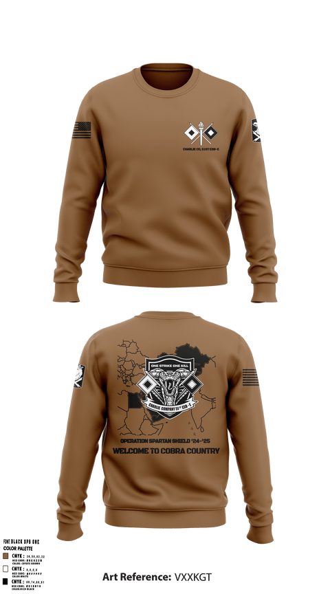 C Co, 51st ESB-E 54030121 Crew Neck Sweatshirt - 1
