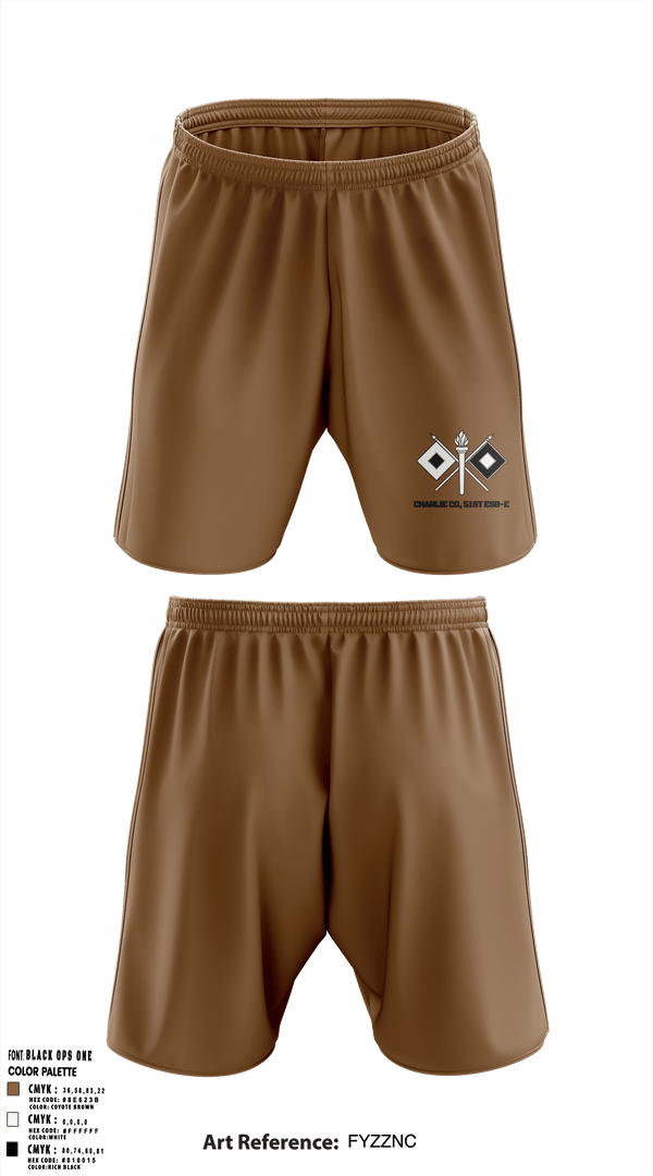 C Co, 51st ESB-E 54030121 Athletic Shorts With Pockets - 1