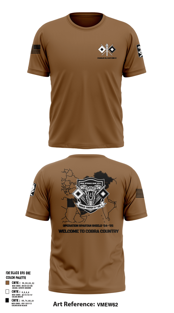 C Co, 51st ESB-E 54030121 Old School Cotton Feel Shirt - 1