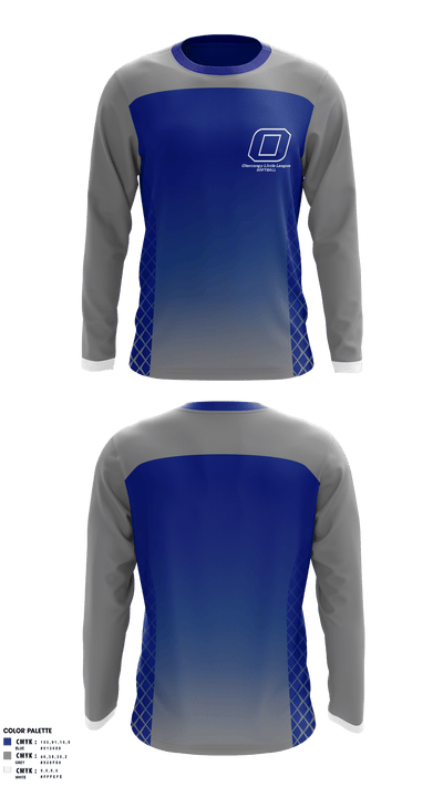 OLENTANGY LITTLE LEAGUE SOFTBALL 62656247 Long Sleeve Performance Shirt -1
